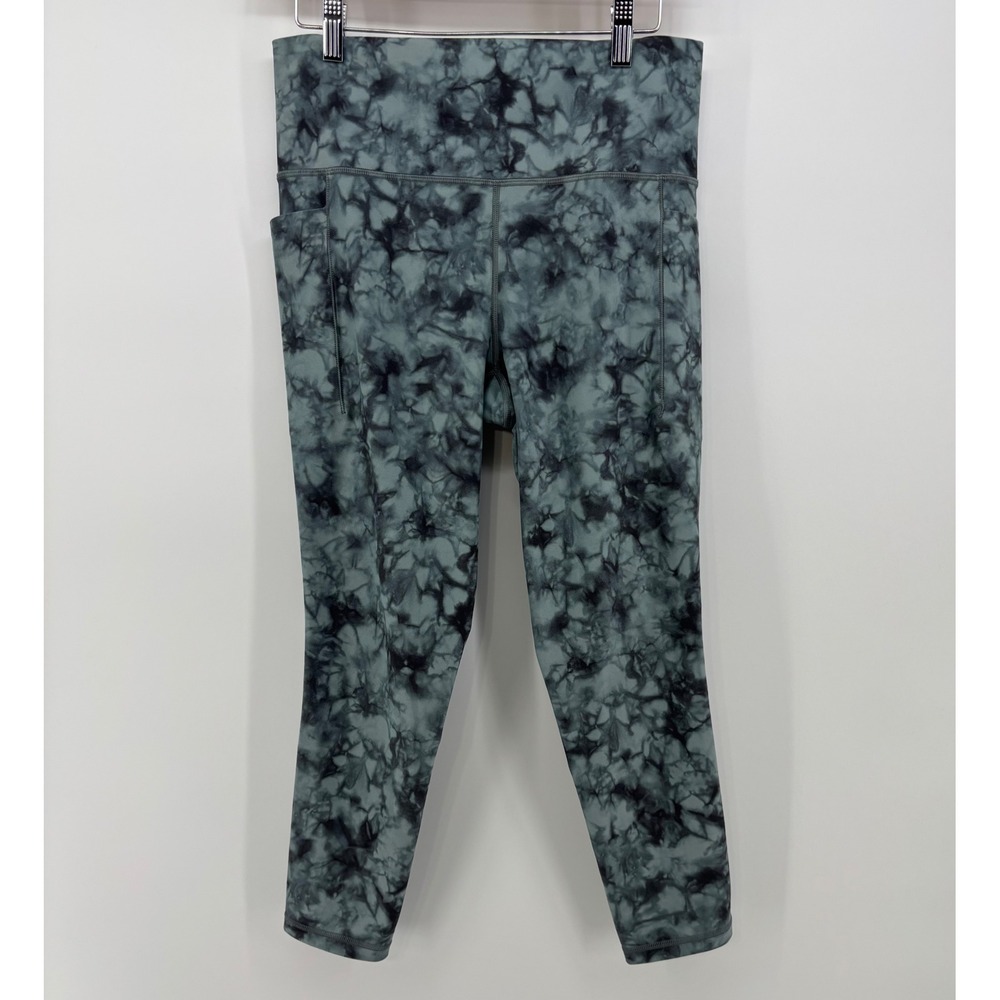 Athleta Salutation Stash Pocket II Women's Large Leggings Tie Dye 7/8 Tight